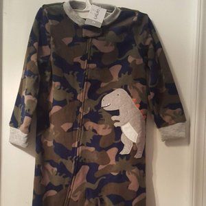 Camo Dinosaur One Piece Pajamas